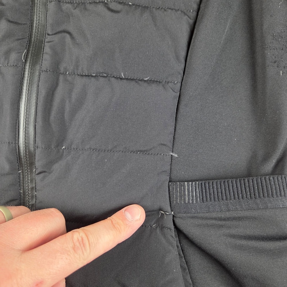 Lululemon Down For It All Vest Womens 8 Black Puffer Full Zip Lightweight - Picture 3 of 10